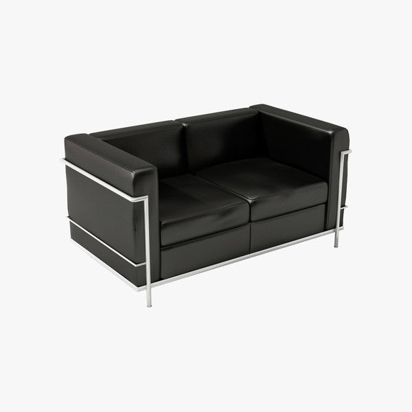 3d le corbusier lc2 2 - Couch 05... by Lajhar 